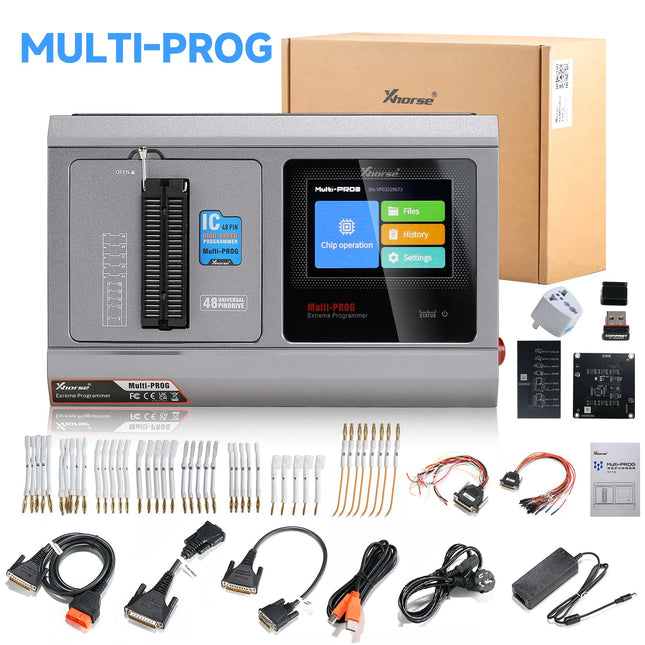 Xhorse Multi Prog Multi-Prog Programmer with MQB48 XDNPM3GL 13 Full Set Adapters and VH24 VH29 VH30 VH31 Adapters